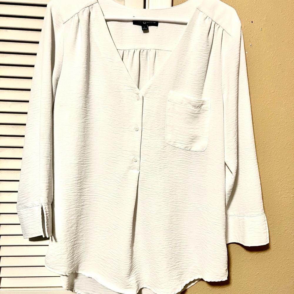 Fred David White Blouse